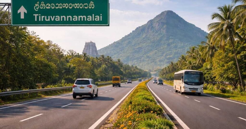 Bangalore To Tiruvannamalai Road Route Arunachala Hill - How to Reach Tiruvannamalai from Bangalore – Complete Travel Guide for Pilgrims